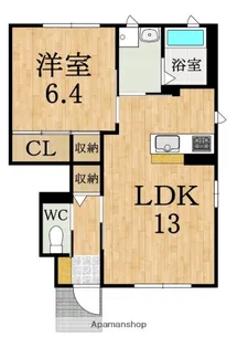 オーク・ヴィレッジA棟【1階】の間取り