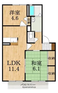 バリュージュ植善 C棟【1階】の間取り