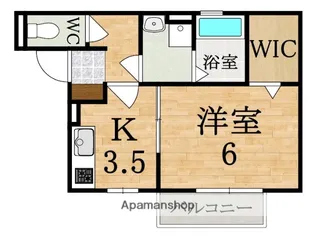 リヴェールシャトー A棟【2階】の間取り