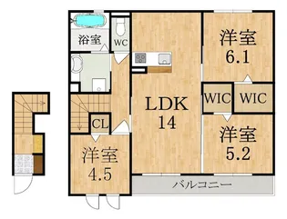 ハッピーライフⅤ【2階】の間取り