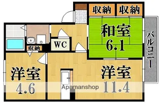 エルドラード五位堂C【1階】の間取り