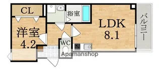 (仮称)ジーメゾン奈良エルシア【3階】の間取り