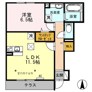 エクセレント ヴィラ A棟【A102号室】の間取り