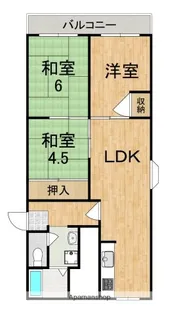 グリーンパーク奈良B棟【1階】の間取り