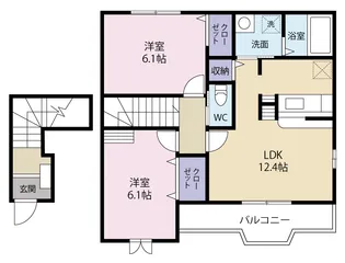 プロムナード【2階】の間取り