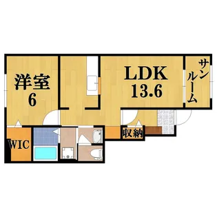 サンリット・ヴィラ【1階】の間取り