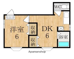 メゾンレイ天理【3階】の間取り