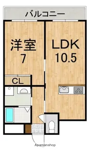 ヤマセン2番館【2階】の間取り