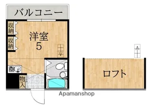 シングルモア【2階】の間取り