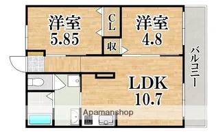アーバン西大和1号【2階】の間取り