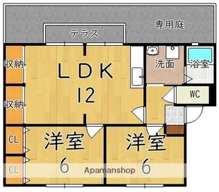 パセオアゼリオ【2階】の間取り