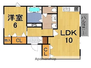 グランシャリオD【2階】の間取り