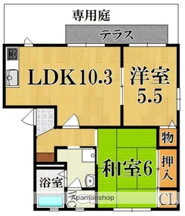 メゾン・ド・ソフィア【1階】の間取り