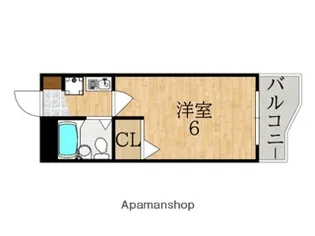 シティパレス富雄北【3階】の間取り
