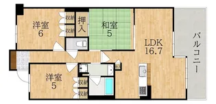 サンクタス・リビオ学園大和 花のまち【4階】の間取り