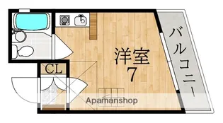 リバーヒル帝塚山【1階】の間取り