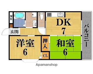 メゾン開宝二番館【3階】の間取り