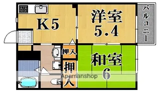 エッカ桜ケ丘【1階】の間取り