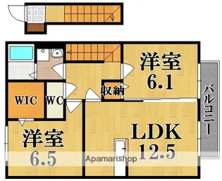 シエラ二上【2階】の間取り