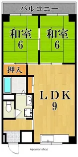 山善ハイツ【2階】の間取り