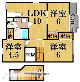ヴァルト ブルク【2階】の間取り
