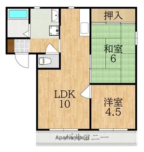 シャルム赤膚I【2階】の間取り