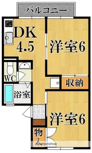 セジュール西大寺【2階】の間取り