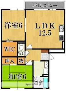 ロイヤルガーデン上牧B棟【2階】の間取り