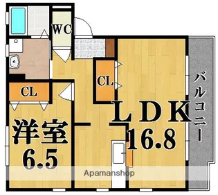 グランアベニュー真美B【1階】の間取り