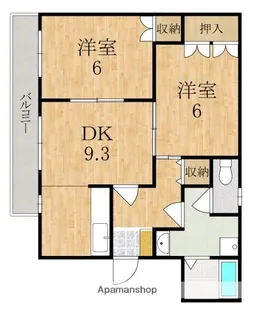 ベルパーク.N【1階】の間取り