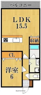 アドレ参番館【4階】の間取り