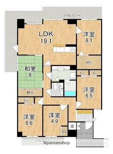ネオハイツ八木西【2階】の間取り