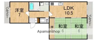 奈良県生駒郡三郷町信貴ケ丘1丁目【マンション】の間取り