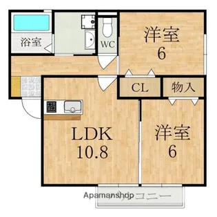 エクセルハイツⅡ【2階】の間取り