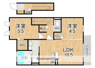 エスポワールⅡ【2階】の間取り