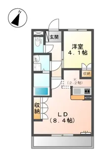 ラ・ポーラ滝川Ⅱ番館【3階】の間取り