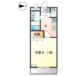 ディア・コンフォール【1階】の間取り