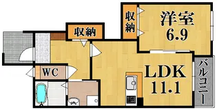 雅【1階】の間取り