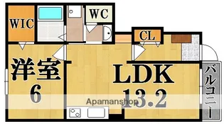 ヴァン リーブル II【1階】の間取り