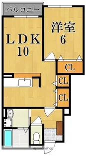 クレメント サニーII【1階】の間取り