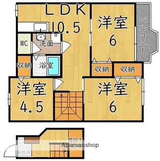 シャルマンアビテ1【2階】の間取り
