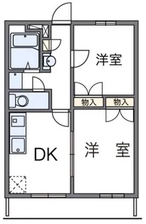 レオパレス浪漫【1階】の間取り