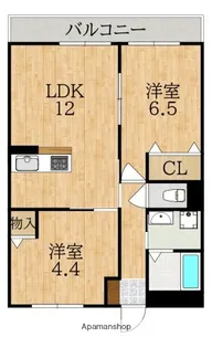 学園前グランドハイツ【3階】の間取り