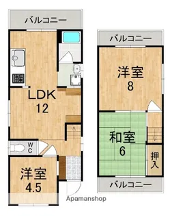 奈良県北葛城郡上牧町米山台1丁目【一戸建】の間取り