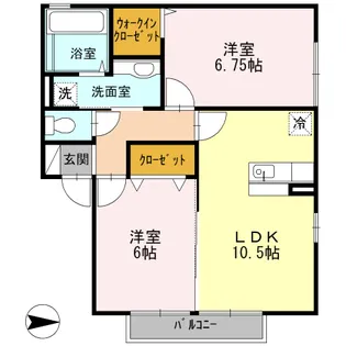 アルソレア A棟【2階】の間取り