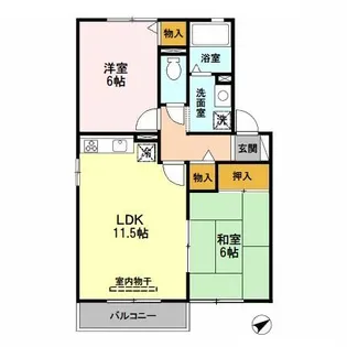 プルミエール B棟【1階】の間取り