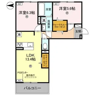 プラミシア【3階】の間取り