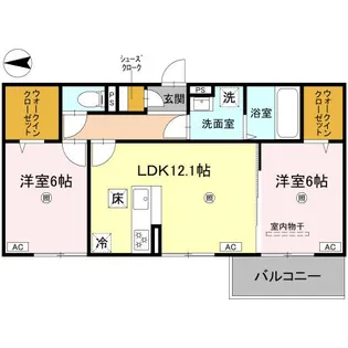 プラミシア【1階】の間取り