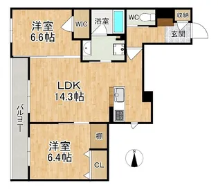 シャーメゾン やすらぎ【2階】の間取り