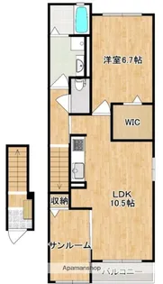 リエール【202号室】の間取り